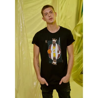 Mister Tee T-shirt King James LA Tee Zwart