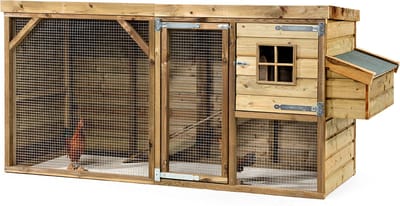 Wood Selections Kippenhok Nelly - Kippenren - Nachthok Kippen voor buiten - kippenhok met buitenverblijf - Dierenverblijf