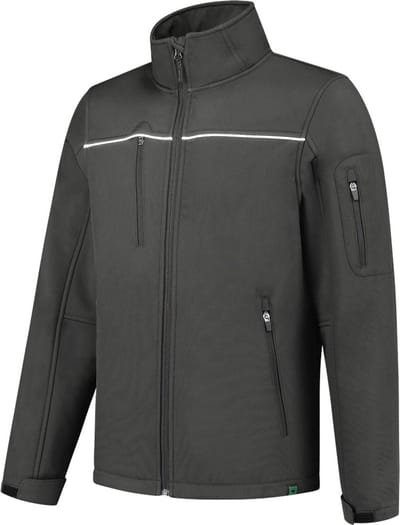 Tricorp 402701 Softshell Luxe Rewear - Donkergrijs - L