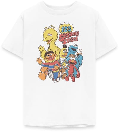 Sesamstraat 123 Sesame Street Groep T-Shirt Tiener