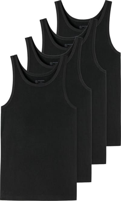 Schiesser Heren Onderhemd 4 pack - 95/5 - Cotton