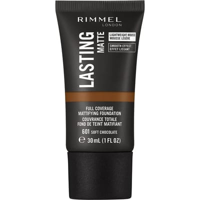 Rimmel London Lasting Matte Foundation 30 ml (Verschillende Tinten) - 601 Soft Chocolate