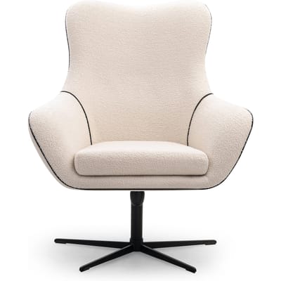 Fauteuil ESSI met draaifunctie bouclé | NADUVI Collection