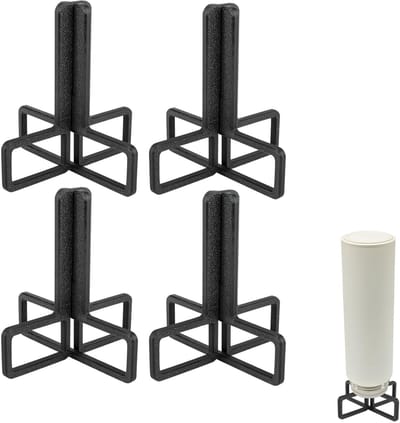 Dailygoods- Flessenafdruiprek Inklapbaar - Flessendrager 4 Stuks