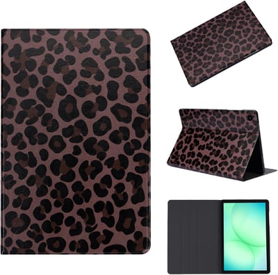 Casemania Hoes Geschikt voor Samsung Galaxy Tab A11 Plus - Luipaard - Luxe Print Tablet Cover met Ingebouwde Standaard - Book Case Geschikt voor Samsung Tab A11+ (11 inch) met Volledige Bescherming