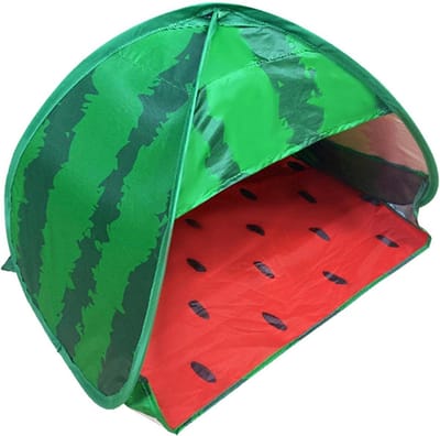 Outdoorer Strandschelptent, zelfopbouwende, automatische beschermtent, draagbaar, extra strandtent met venster, zonwering en windscherm op het strand