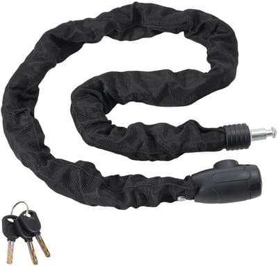 Fietskettingslot - Kettingslot - 1,2 m Lengte - 8 mm Gehard Staal - 4 Sleutels - Hoge Beveiliging - Voor Fiets, Motor, Scooter