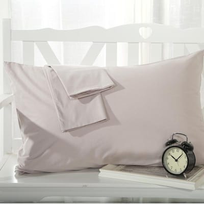 2 stuks 100% Katoen Hotel Kussensloop Effen Kleur Kussensloop 48*74cm Kussensloop Huis Bed Beddengoed voor Standaard Maat Graad A 48x74cm 2 pieces zilvergrijze kleur