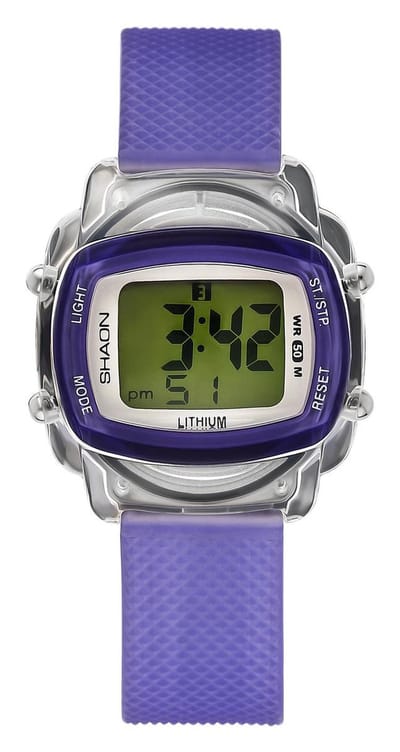 Shaon 39-6067-00 Horloge - Kunststof - Paars - Ø 42 mm