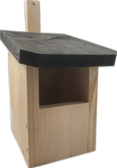 GARDEN SPIRIT Vogelhuisje Halfhol Merel 14 x 18 x 25 cm Nestkast