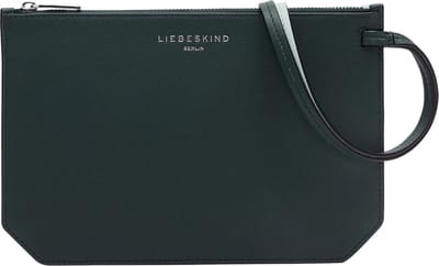 LIEBESKIND BERLIN Leren Utensil zak Handtas Lora Kodiaq Sheep Pouch Accessories Mystic River Donkergroen