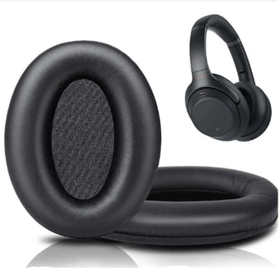 Comfortabele Oorkussens voor Noise Cancelling Hoofdtelefoons, Zacht Leer en Geheugenfoam voor Verbeterde Geluidsisolatie (Zwart)