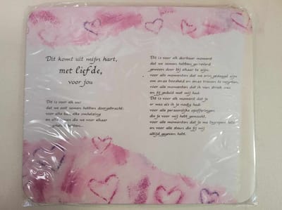 Muismat met prachtige tekst - Mousepad