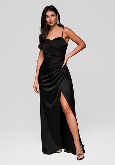 LARICA Jurk - Rits - Jurk Zwart XS