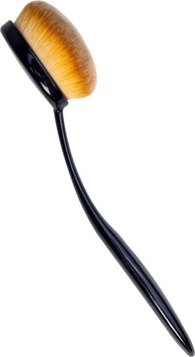 Intirilife Make Up Brush Ovaal in maat 2 - Borstel diameter 3,5 cm - Beauty Blender Makeup Brush Tandenborstel Vorm Inktborstel Cosmetische Brush voor Foundation Concealer Primer Schilderen