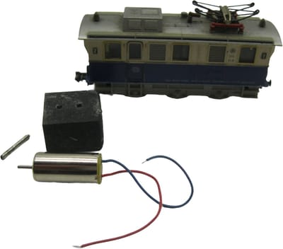 micromotor NF004 motor ombouwset voor Fleischmann Schienereinigungslok, Werkslok