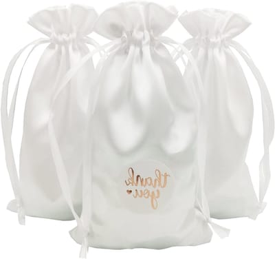 30 Stuks Witte Katoenen Zakjes 12cm x 20cm voor Sieraden, Trouwen, Chocolade en Snoep Favorieten