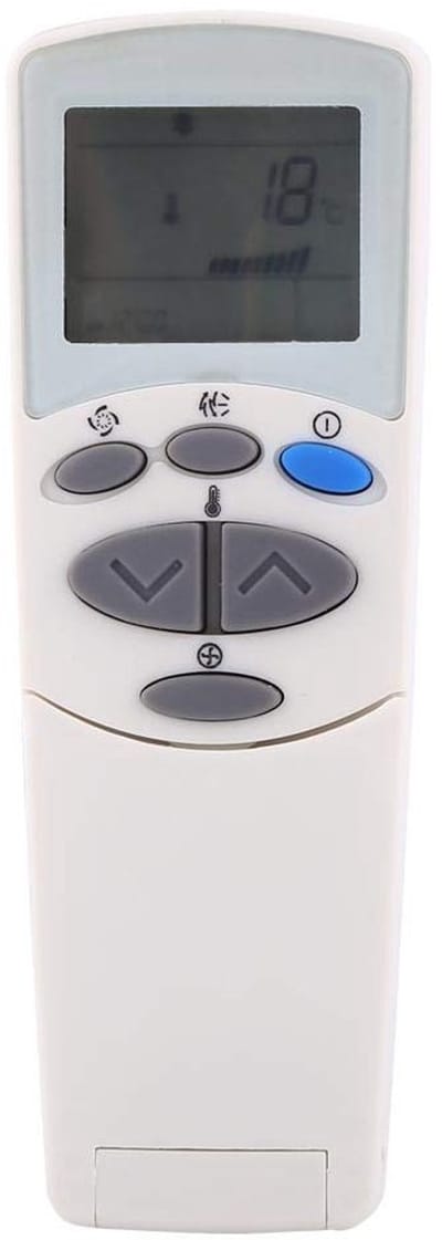 Allecto - Air Conditioning Remote Control - Vervangende Air Conditioner - LCD bediening - Wit - Universele afstandsbediening - Geschikt voor LG - M...