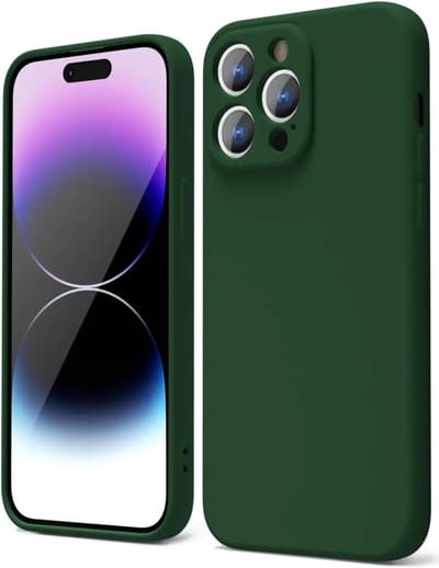 Hoesje met Camera Bescherming Geschikt voor Apple iPhone 14 Pro Max | Back Cover | Dun | Flexibel TPU | Donkergroen