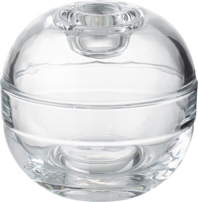 J-Line kaarshouder Pot - glas - transparant
