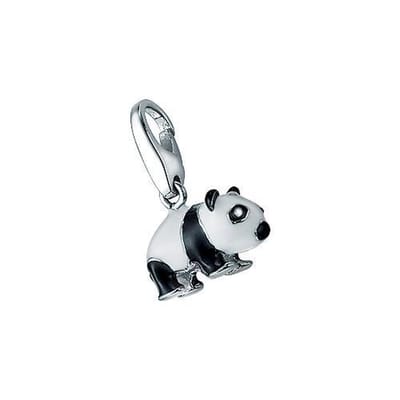 Bedel | charm | sterling zilver | panda | karabijn | hanger
