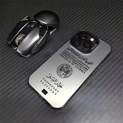 Algerije Paspoort Telefoonhoesje Voor iPhone 16 14 17 Air Pro Max 15Plus 11 13 12 16e XS XR Snoep Mat Letter Schokbestendig Hoesje Coque For iPhone 14