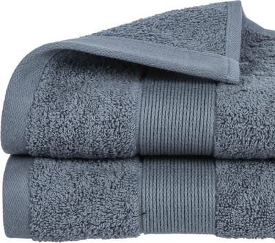 Atmosphera Badhanddoek Towelmaster - donkergrijs - luxe - 50 x 90 cm - katoen - 450 grams - badkamer handdoek