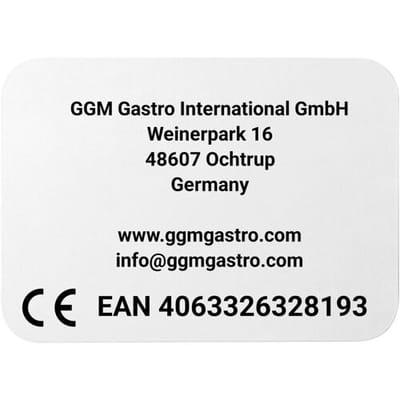 GGM Gastro Platte für Gas Crêpes-Gerät CGOM5 - 7 Pfännchen - Ø 400mm Grijs