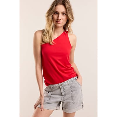 Summum Woman Singlet Heavy Jersey Poppy Size: L | Tanks &amp; Camis Outlet | Dames |