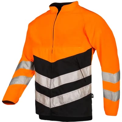 SIP Protection Portet Flash HV kettingzaagjas, EN ISO 11393 klasse 1, EN ISO 20471 klasse 3 - Fluo Oranje/Zwart - S