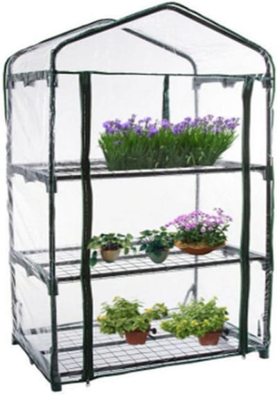 Mini Broeikas met Vervangende PVC Cover - 3 Niveau Transparante Plantenkas