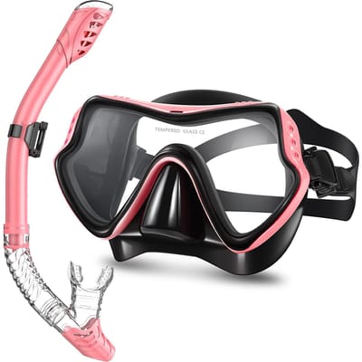 Lunettes de natation professionnelles imperméables en silicone souple Lunettes de natation Lunettes anti-UV pour hommes et femmes Masque de plongée rose