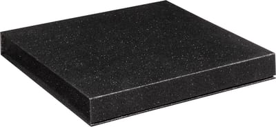 Luxe geschenkdoos ZWART GLITTER, cadeaudoos, formaat 25x25x2,5cm (1 stuk)