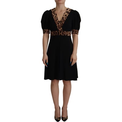 Dolce Gabbana Jurk Luipaardprint Mini Jurk