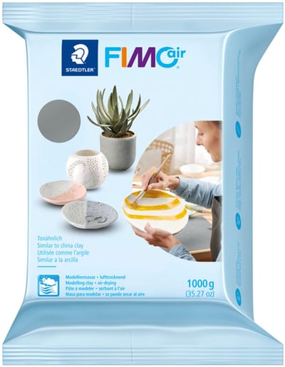 Boetseerklei staedtler fimo air 1kg grijs | 6 stuks