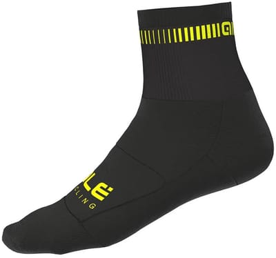 Sokken Logo Q-Skin - Zwart-Fluo Geel - 40-43