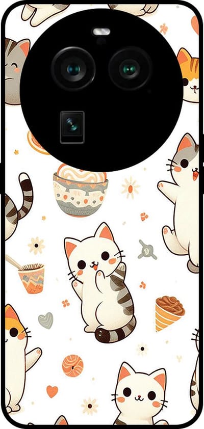Smartphonica Telefoonhoesje Geschikt voor Oppo Find X6 Pro met katten opdruk - TPU backcover case cat design geschikt voor Oppo Find X6 Pro