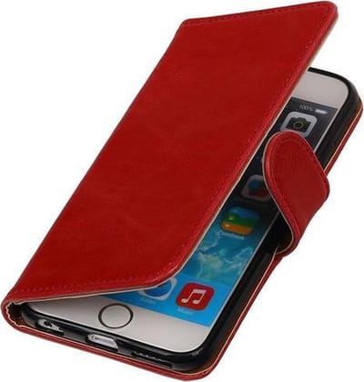 Bestcases Portemonnee Telefoonhoesje iPhone 6 Plus - iPhone 6s Plus - Rood