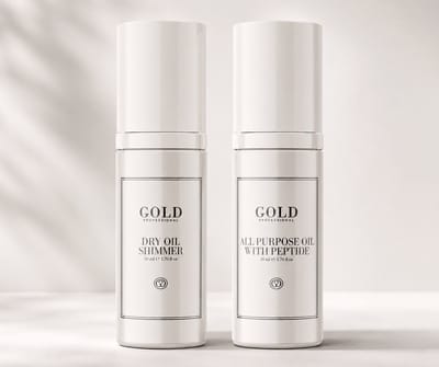 Gold Professional Dry Oil Shimmer & All Purpose Oil with Peptide