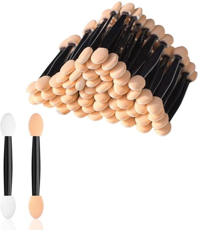Dailygoods- Oogschaduw Applicator 50 Stuks - Dubbelzijdig - Wegwerp Make-up Spons - Precisie Applicator - Geschikt voor Volwassenen - Ideaal voor Meisjes en Dames