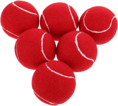 Tennisballen Jeugd - Trainingsballen Oefen - Tennistraining Spelers - Comfortabel Lichtgewicht - 6.50X6.50X6.50CM - Rood
