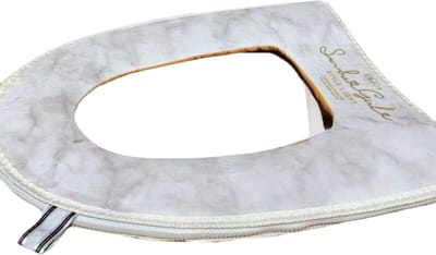 Nivard Wc Bril Hoes - Toiletbril Cover - Toiletbril - Wc Deksel - Wasbaar - Verwarmde Wc Bril - (Niet Elektrisch) - Zacht - Rits - Wit