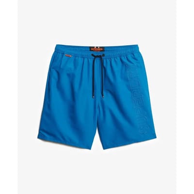 Superdry - Premium zwemshort met borduursel - 43 cm - Heren - Zwembroeken
