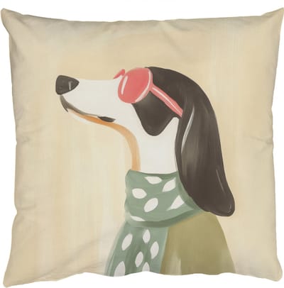 Sierkussens - Kussentjes Woonkamer - 50x50 cm - Hond - Zonnebril - Sjaal