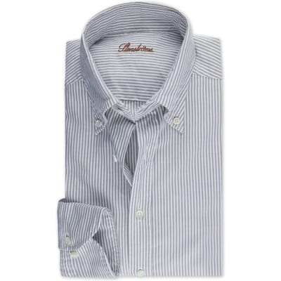 Stenströms Slimline, C26 Rc Cuff Casual Green Stripe Größe: M | Business hemden Outlet | Herren | Grün