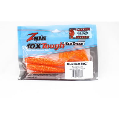 Zman Zacht kunstaas DoormatadorZ 6 Inch 3/Pack Atomic Sunrise (5889)