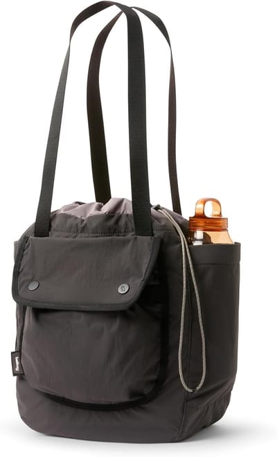 16 liter lichte tote bag met buitenzakken en trekkoordsluiting