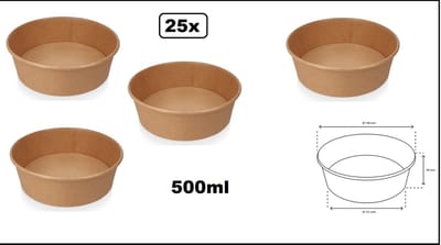 25x Poke bowl salade/pasta kraft 500ml - Food pasta salade saus pokebowl diner festival thema feest evenement party