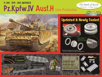 Dragon Modelbouwpakket Militaire voertuigen - 6566 Pz.Kpfw.IV Ausf.H Tank - Late Production Plastic - 1:35 - Modelbouw