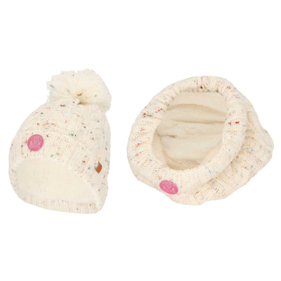 Sarlini - Winterset meisjes - Skiset - Offwhite - Voordeelpakket - One Size